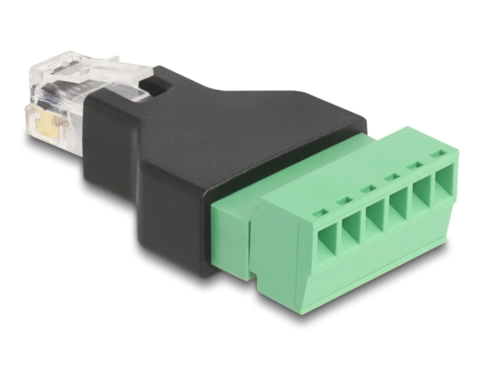 Delock RJ12 Stecker zu Terminalblock Adapter 6 Pin 2-teilig #2 