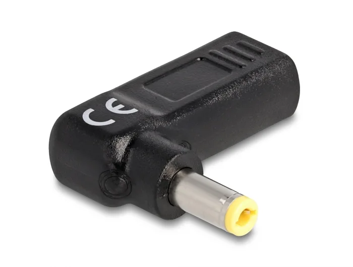 Delock Adapter für Notebook Ladekabel USB Type-C™ Buchse zu 5,5 x 2,5 mm Stecker 90° gewinkelt #2 