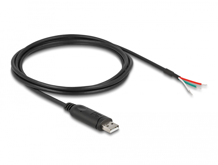 Delock Adapterkabel USB 2.0 Typ-A zu seriell RS-485 3 x offene Kabelenden 2 m #2 