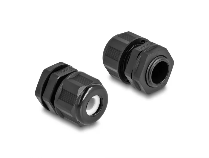 Delock EX-Kabelverschraubung M16 schwarz 2 Stück #2 
