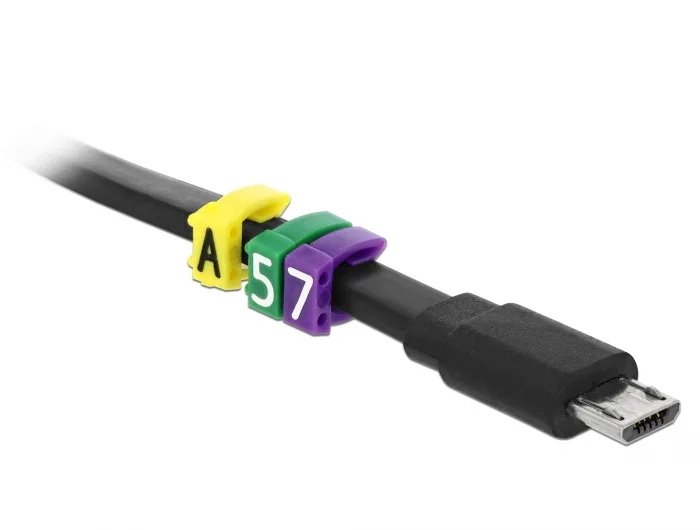 Delock Kabelmarker Clips A-Z gelb 260-teilig #2 