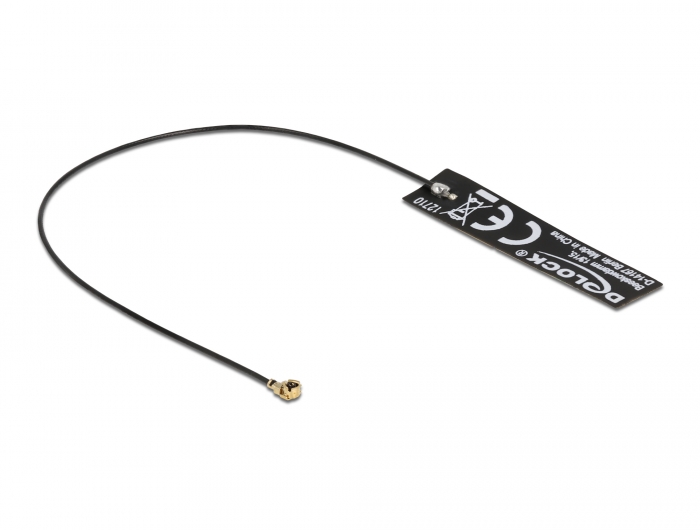 Delock GNSS BEIDOU GALILEO GLONASS GPS L1 L2 L5 Antenne I-PEX Inc., MHF® I kompatibler Stecker 0 - 2 dBi omnidirektional FPC #2 