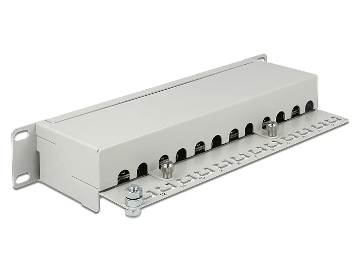 Delock 10″ Patchpanel 12 Port Cat.6A grau #2 