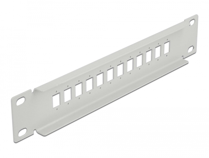 Delock 10″ LWL Patchpanel 12 Port für SC Simplex / LC Duplex 1 HE grau #2 