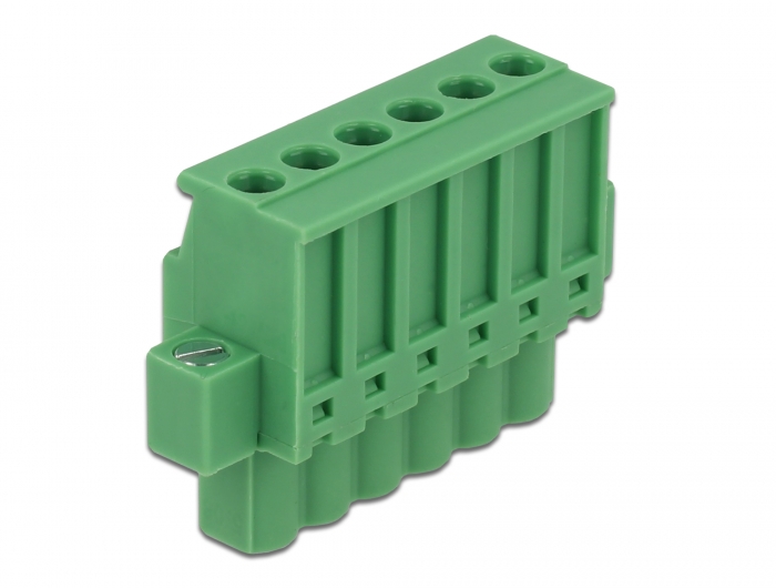 Delock Terminalblock Set für Hutschienen 6 Pin mit Schraubverriegelung #2 