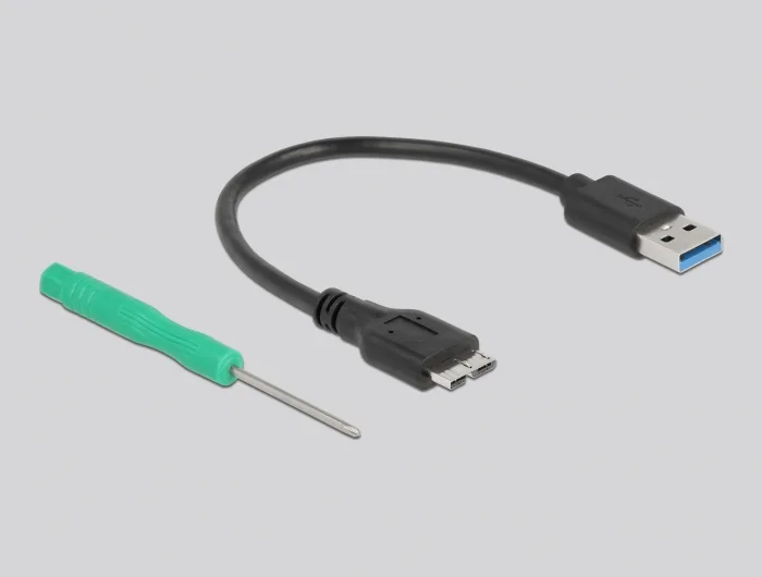 Delock Externes Gehäuse SuperSpeed USB für M.2 SATA SSD Key B #4 