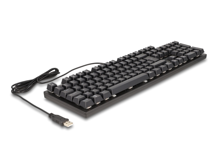 Delock Mechanische USB Gaming Tastatur kabelgebunden 1,6 m schwarz mit RGB Beleuchtung #3 