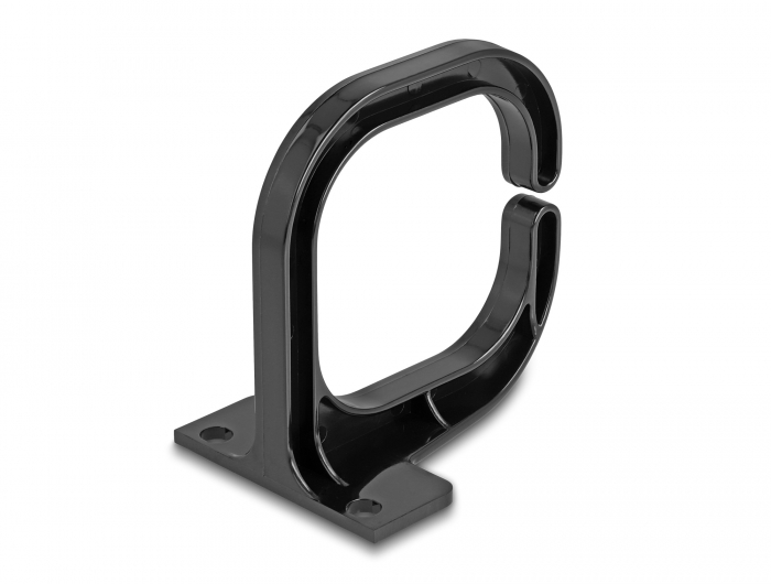 Delock Kabelbügel 83 x 60 mm mit Montageplatte schwarz #2 