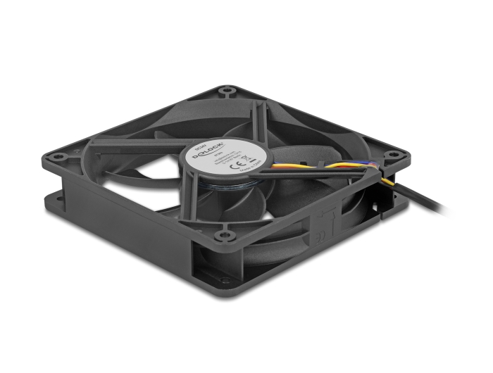 Delock Axiallüfter 24 V DC, 120 x 120 x 25 mm schwarz #2 