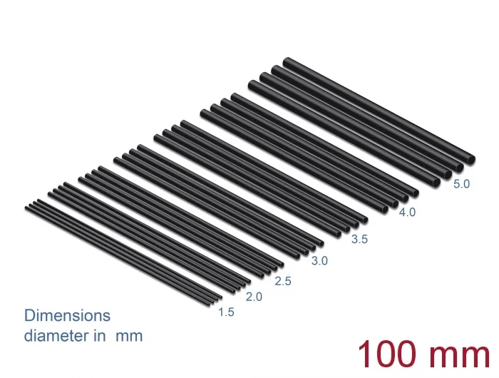 Delock Schrumpfschlauch Sortiment 100 mm 28 Stück schwarz #1 