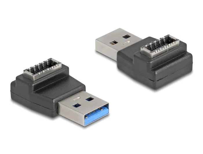 Delock Adapter USB 10 Gbps USB Typ-A Stecker zu Typ-E Key A Buchse schwarz #1 