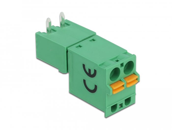 Delock Terminalblock Set für Platine 2 Pin 5,08 mm Rastermaß horizontal #3 