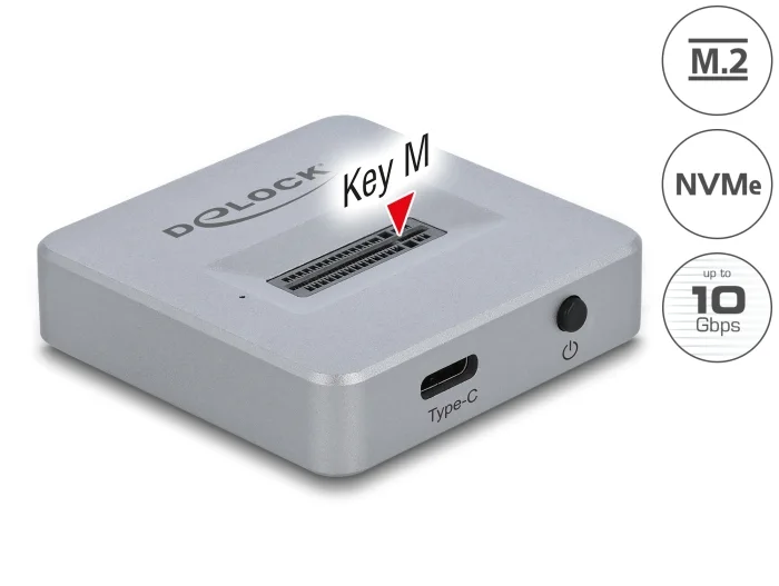 Delock M.2 Dockingstation für M.2 NVMe PCIe SSD mit USB Type-C™ Buchse #1 