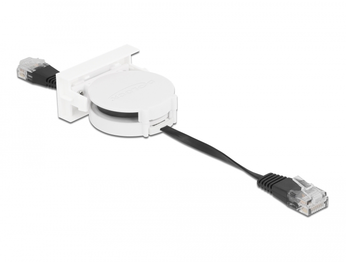 Delock Easy 45 Modul Netzwerk Aufrollkabel RJ45 Cat.5e schwarz #2 