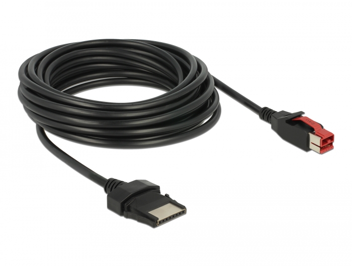 Delock PoweredUSB Kabel Stecker 24 V > 8 Pin Stecker 5 m für POS Drucker und Terminals #4 