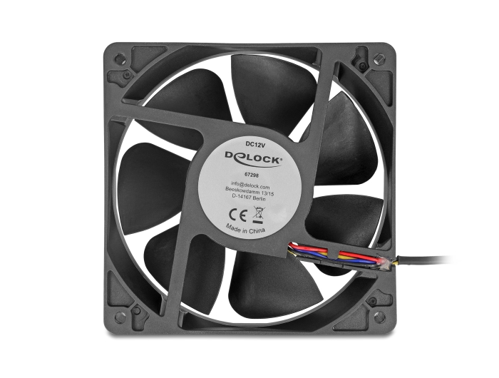 Delock Axiallüfter 12 V DC, 120 x 120 x 38 mm schwarz #3 