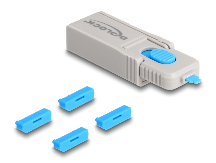 Delock DisplayPort Port Blocker Set für DisplayPort Buchsen 4 Stück + Verschlusswerkzeug #1 