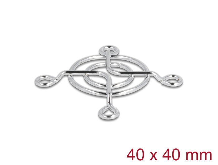 Delock Lüftergitter 40 x 40 mm silber #1 