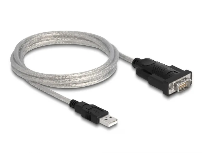 Delock Adapter USB 2.0 Typ-A zu 1 x Seriell RS-232 D-Sub 9 + Adapter D-Sub 25 #3 