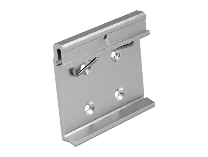 Delock Aluminium Montageclip für Hutschiene (4 Befestigungslöcher) #4 