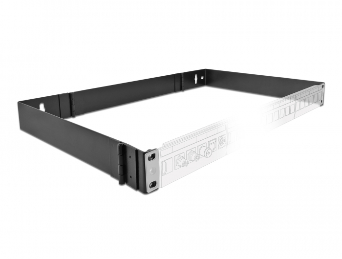Delock 19″ Wandhalterung 1 HE faltbar schwarz #3 
