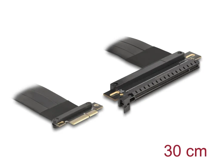 Delock Riser Karte PCI Express 3.0 x4 Stecker zu x16 Slot mit Kabel 30 cm #1 