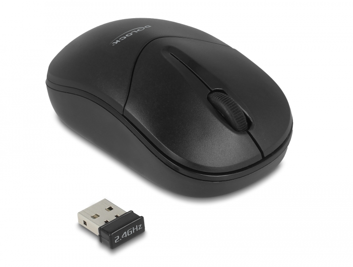 Delock Optische 3-Tasten Mini Maus 2,4 GHz kabellos #1 