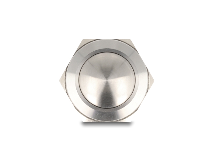 Delock Drucktaster zum Einbau 19 mm 2 x Schraubklemme Taster gewölbt #3 