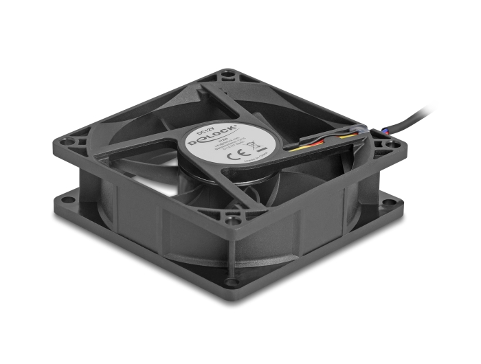 Delock Axiallüfter 12 V DC, 80 x 80 x 25 mm schwarz #2 