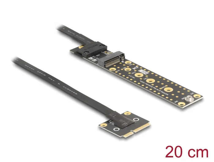 Delock Adapter Mini PCIe Stecker zu M.2 Key M Buchse mit Kabel 20 cm #1 