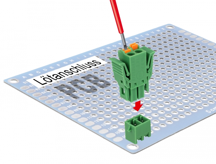 Delock Terminalblock Set für Platine 2 Pin 3,81 mm Rastermaß vertikal #5 