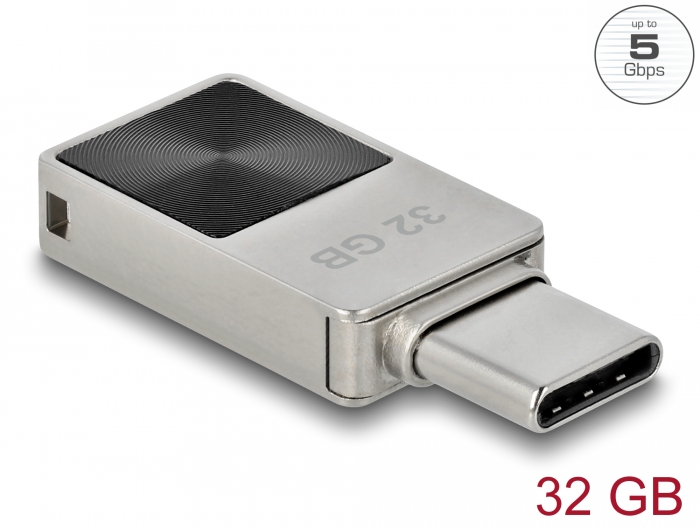 Delock Mini USB 5 Gbps USB-C™ Speicherstick 32 GB - Metallgehäuse #1 