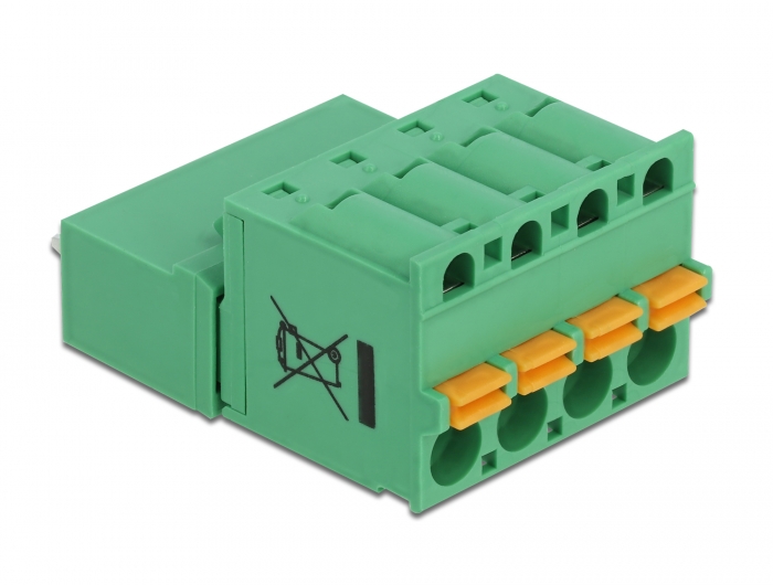 Delock Terminalblock Set für Platine 4 Pin 5,08 mm Rastermaß vertikal #3 