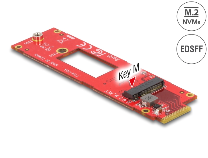 Delock Konverter EDSFF E1.S zu M.2 Key M Slot NVMe #1 
