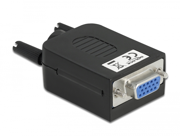 Delock VGA15 Buchse zu Terminalblock Adapter mit Gehäuse #3 