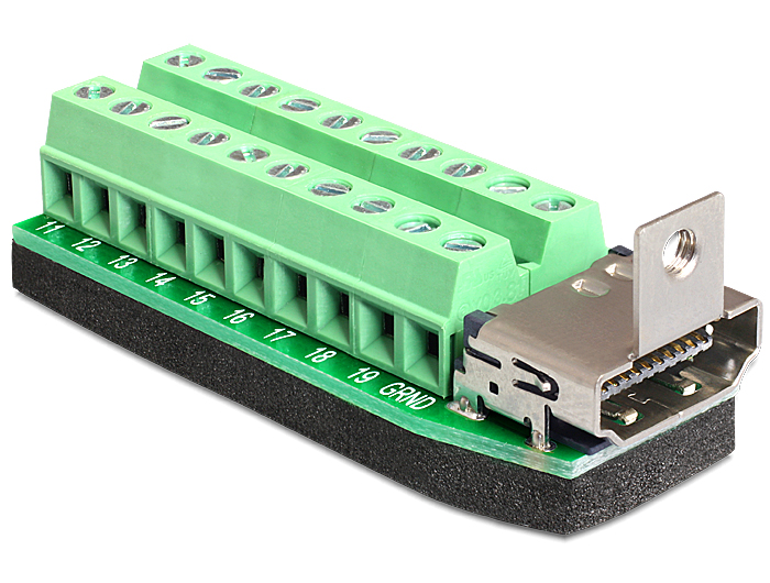 Delock Terminalblock Adapter HDMI Buchse zu 20 Pin #1 