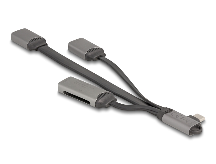 Delock 2 Port USB Hub inklusive SD und Micro SD Card Reader mit USB Type-C™ Anschluss #3 